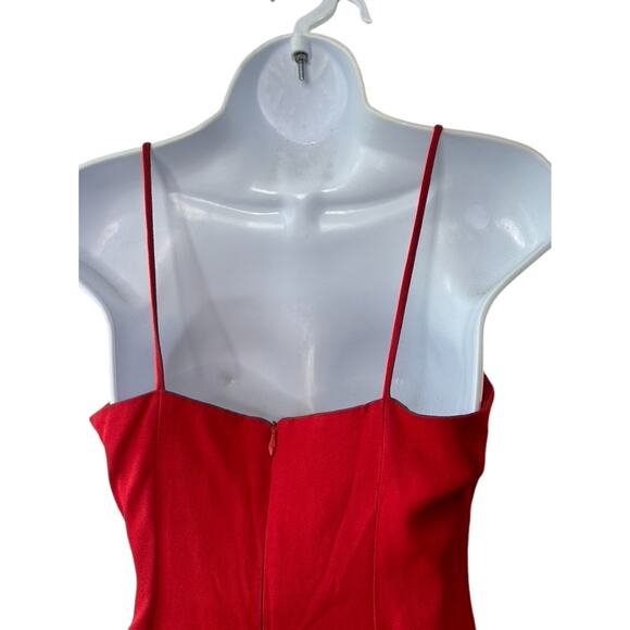 Y2K J.R. Nites Bright Red Fit & Flare Dress Size Women's Size 4 Made in the USA - Picture 7 of 7